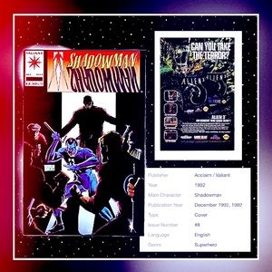 Shadow man comic book vintage collectible by valiant